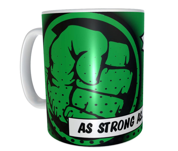 Hulk dad as strong as Marvel DC Lego superhero fathers day xmas gift 11oz mug