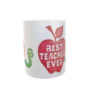 Best teacher ever end of year present school infant junior Gift 11oz mug cup