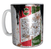 Castrol GTX oil mug 11oz ceramic mug gift for mechanic distressed retro oil