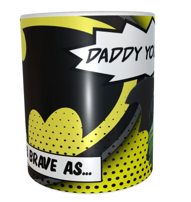 Dad As brave as batman Marvel DC Lego superhero fathers day xmas gift 11oz mug