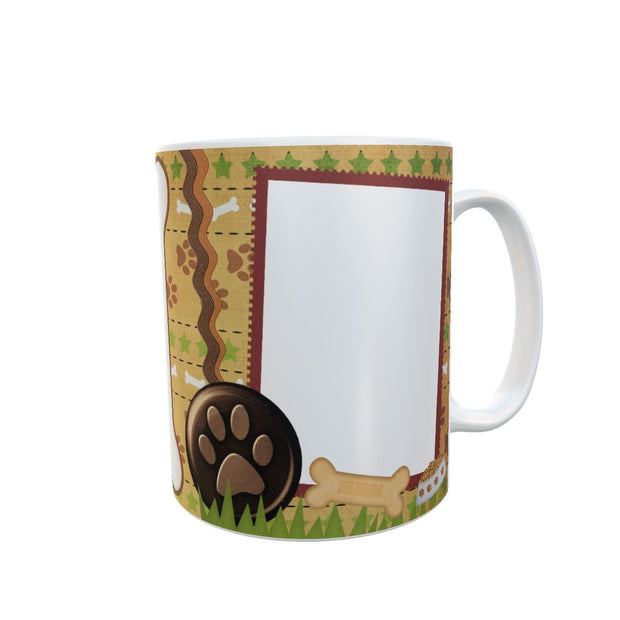 Dog 2, puppy, animal, pet, own pictures mug, send us pics & name, cup, customise