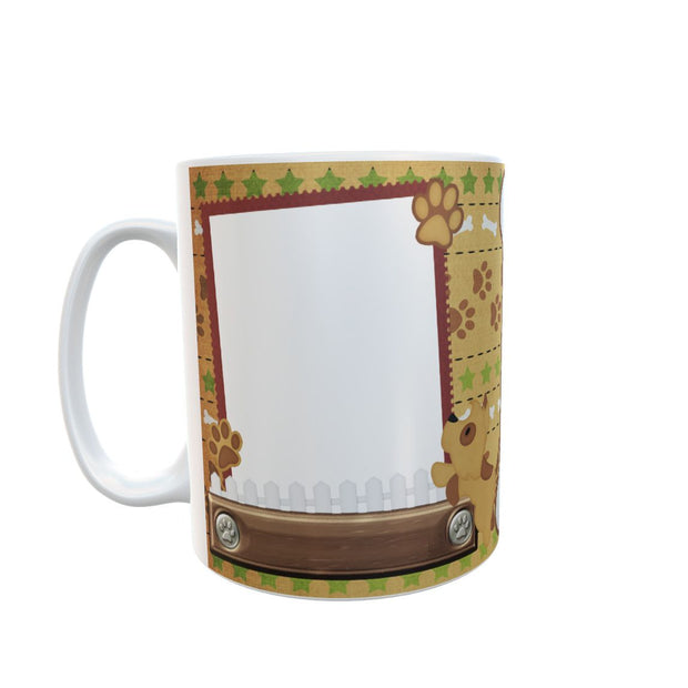 Dog 2, puppy, animal, pet, own pictures mug, send us pics & name, cup, customise