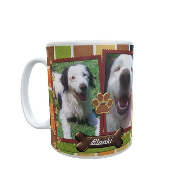 Dog puppy, pet, animal, own pictures mug, send us pic and name, cup, customise