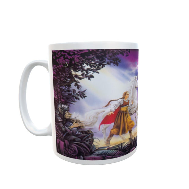 Fantasy dragon unicorn war alternative fairy tale Gift 11oz mug