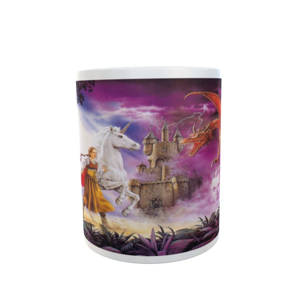 Fantasy dragon unicorn war alternative fairy tale Gift 11oz mug