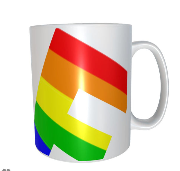 Gay pride GAY A F novelty funny rainbow gay pride Gift 11oz mug