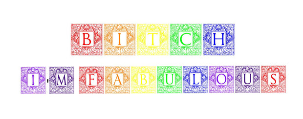 Bitch fabulous gay pride rainbow Gift 11oz mug