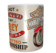 Harley Davidsonbike addict mug 11oz ceramic mug gift for him men retro xmas