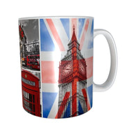 London pop art xmas retro design mug 11oz ceramic mug gift for him or her