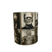 Monsters 11oz horror mug Halloween present Dracula Frankenstein mummy lagoon