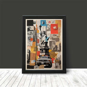 New York City Travel Collage Wall Art Poster Print