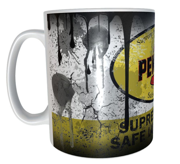 Pennzoil motor oil mug 11oz ceramic mug gift distressed retro oil MECHANIC