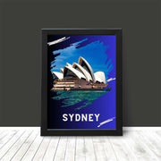 Australia Travel Print - Sydney Opera House Landmark Wall Art Poster