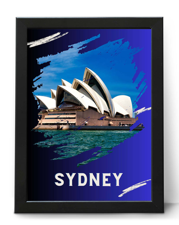 Australia Travel Print - Sydney Opera House Landmark Wall Art Poster