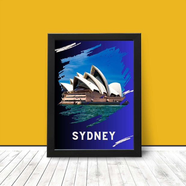 Australia Travel Print - Sydney Opera House Landmark Wall Art Poster