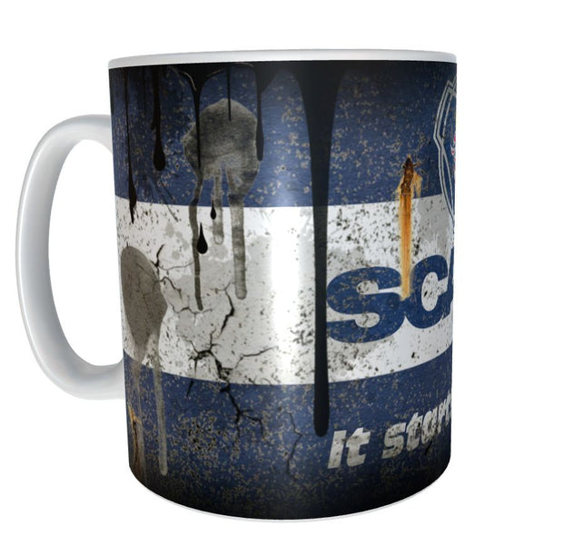 Scania truck design oil mug 11oz ceramic mug gift for men distressed retro xmas