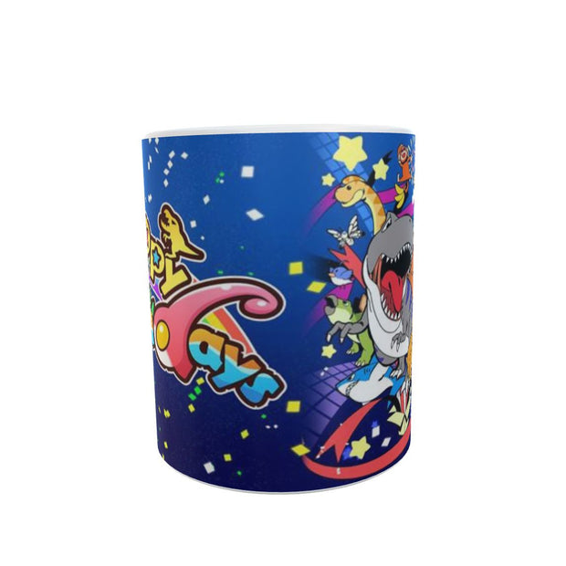 Shark comic happy birthday cup Gift 11oz ceramic mug special present