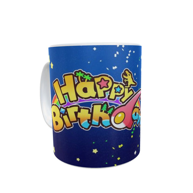 Shark comic happy birthday cup Gift 11oz ceramic mug special present