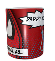 Spiderman dad cool as Marvel DC Lego superhero fathers day xmas gift 11oz mug