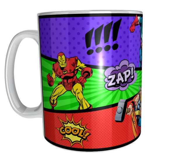 Superhero DC marvel super hero Gift 11oz mug present spiderman thor hulk ironman