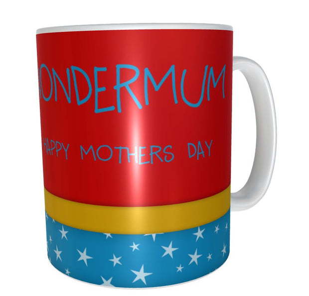 Super MUM wonderwoman super hero 11oz ceramic mug gift idea mothers day present