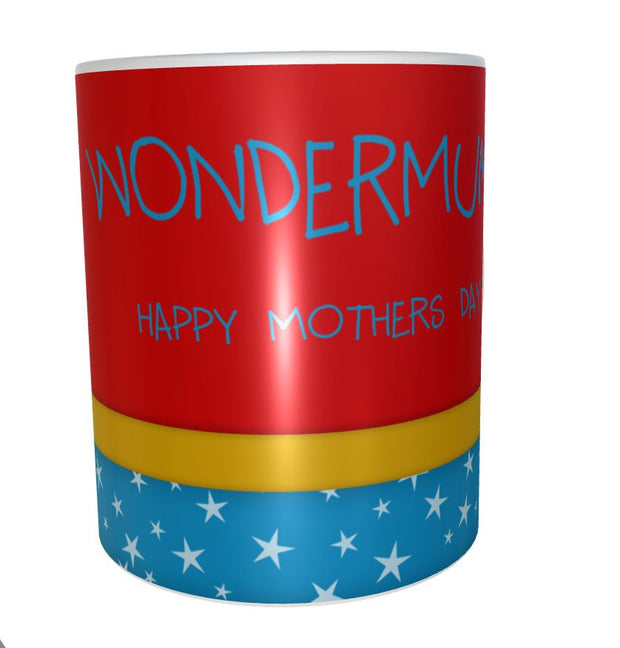 Super MUM wonderwoman super hero 11oz ceramic mug gift idea mothers day present