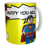 Superman dad fast as Marvel DC Lego superhero fathers day xmas gift 11oz mug