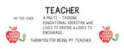 Teacher noun end of year term thanyou present 11oz ceramic mug gift idea cup