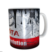 Toyota car design oil mug 11oz ceramic mug gift for men distressed retro xmas