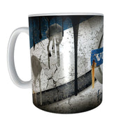 Volvo designer car oil mug 11oz ceramic mug gift for men distressed retro xmas