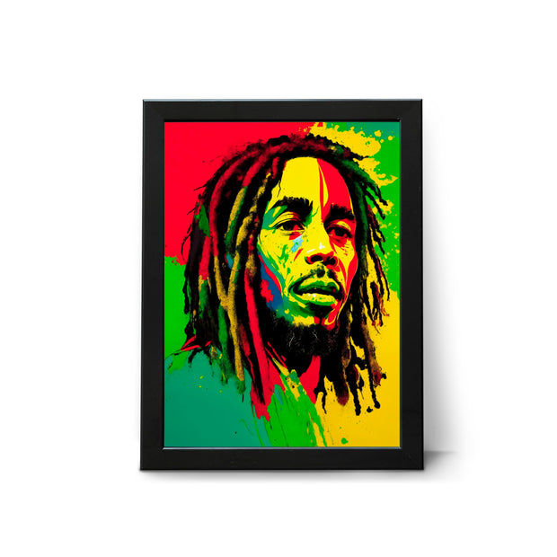 Bob Marley Abstract Pop Art Poster Reggae Music Print