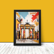 Germany Brandenburg Gate Neo Expressionist style Wall Art Poster Print