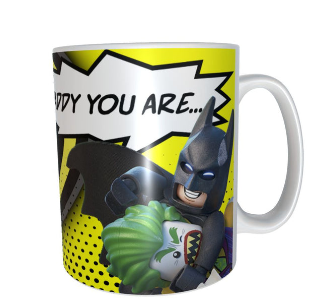 Dad As brave as batman Marvel DC Lego superhero fathers day xmas gift 11oz mug