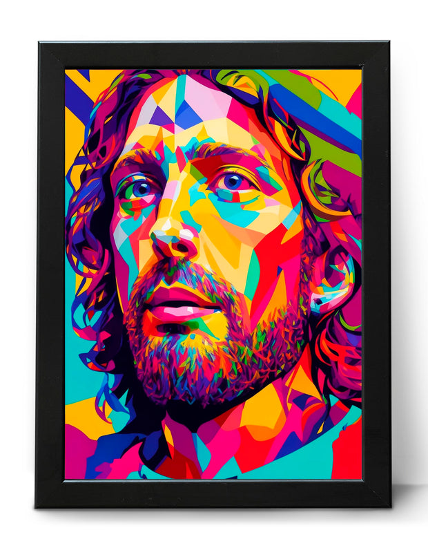 Chris Martin Abstract Poster Print The Perfect Wall Art for Coldplay Fans