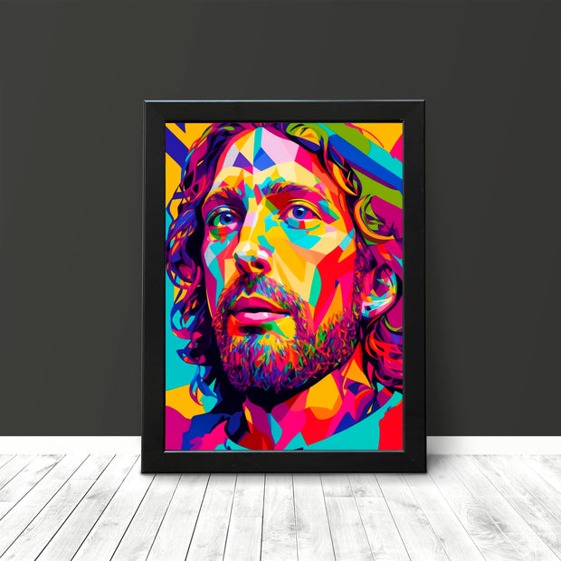 Chris Martin Abstract Poster Print The Perfect Wall Art for Coldplay Fans