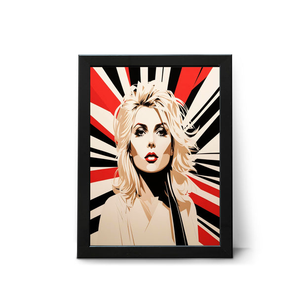 Blondie Debbie Harry Minimalist style Pop Art Poster Inspired by Parallel Lines