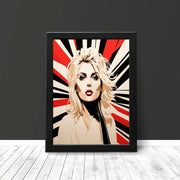 Blondie Debbie Harry Minimalist style Pop Art Poster Inspired by Parallel Lines