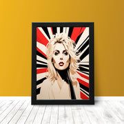 Blondie Debbie Harry Minimalist style Pop Art Poster Inspired by Parallel Lines