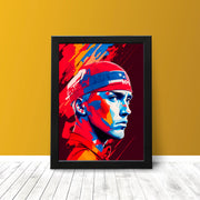 Eminem Marshall Mathers Abstract Portrait Poster Print Pop Wall Art