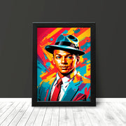 Frank Sinatra Retro style Portrait Classic Pop Art Poster Print