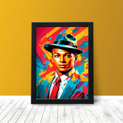 Frank Sinatra Retro style Portrait Classic Pop Art Poster Print