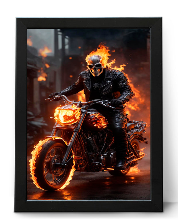 Ghost Rider Marvel Antihero Johnny Blaze Classic Movie Poster Print