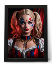 Margot Robbie as Harley Quinn Stunning Poster Print, Suicide Squad Movie Art