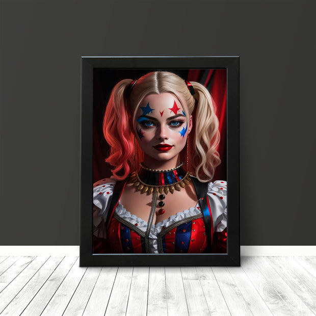 Margot Robbie as Harley Quinn Stunning Poster Print, Suicide Squad Movie Art