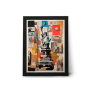 New York City Travel Collage Wall Art Poster Print