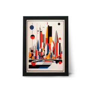 London Geometric Abstract Modern style Cityscape Travel Wall Art Poster Print