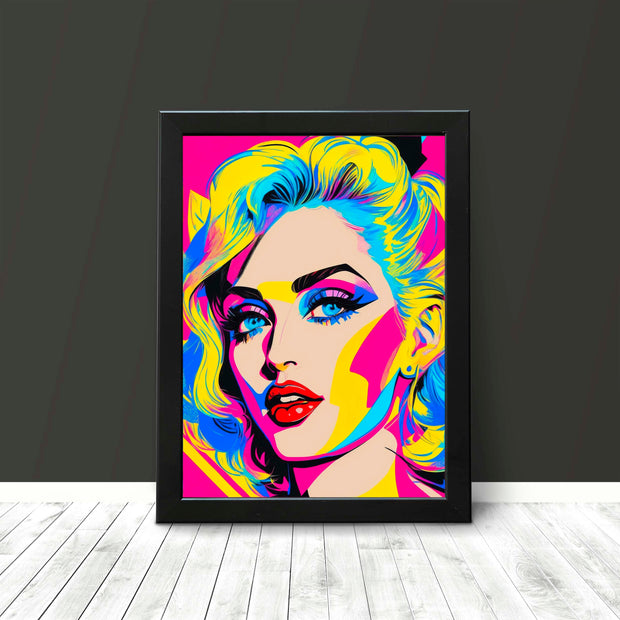 Madonna Pop Art Poster Print, Celebration of Madonna Wall Art