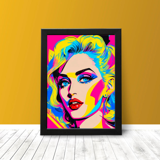 Madonna Pop Art Poster Print, Celebration of Madonna Wall Art