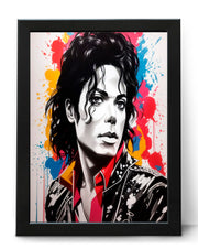 Michael Jackson Retro Pop Art Wall Art Poster Print