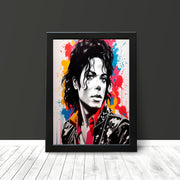 Michael Jackson Retro Pop Art Wall Art Poster Print